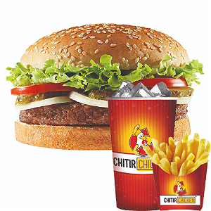 Western 100% beefburger menu